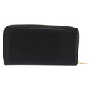 GUCCI Interlocking G Long Wallet Leather Black Gold Auth 198800V-3