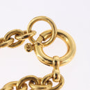 CHANEL COCO Mark Necklace Metal Gold Tone CC Auth 198801V-10
