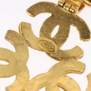 CHANEL COCO Mark Necklace Metal Gold Tone CC Auth 198801V-11