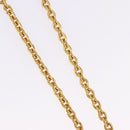 CHANEL COCO Mark Necklace Metal Gold Tone CC Auth 198801V-5