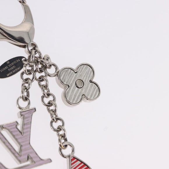 LOUIS VUITTON Bijou Sac Fleur de Epi BB Key Holder metal M64536 LV Auth 198804M