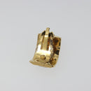 HERMES Earring Metal Gold Tone Auth 198808V-3