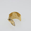 HERMES Earring Metal Gold Tone Auth 198808V-9