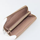 Miu Miu Long Wallet Leather Pink Gold Silver Auth 198810A-9