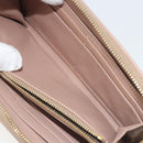 Miu Miu Long Wallet Leather Pink Gold Silver Auth 198810A-21