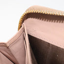 Miu Miu Long Wallet Leather Pink Gold Silver Auth 198810A-12