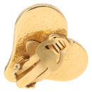 CHANEL Earring Metal Gold Tone CC Auth 198811V-3