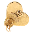 CHANEL Earring Metal Gold Tone CC Auth 198811V-4