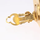 CHANEL Earring Metal Gold Tone CC Auth 198811V-5
