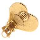 CHANEL Earring Metal Gold Tone CC Auth 198811V-8