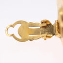 CHANEL Earring Metal Gold Tone CC Auth 198811V-9