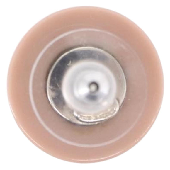 CHANEL Pierce Plastic Pink CC Auth 198812A