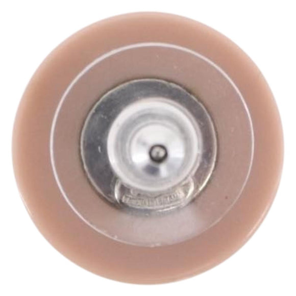 CHANEL Pierce Plastic Pink CC Auth 198812A