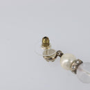 CHANEL Pierce Metal Silver CC Auth 198814A-15
