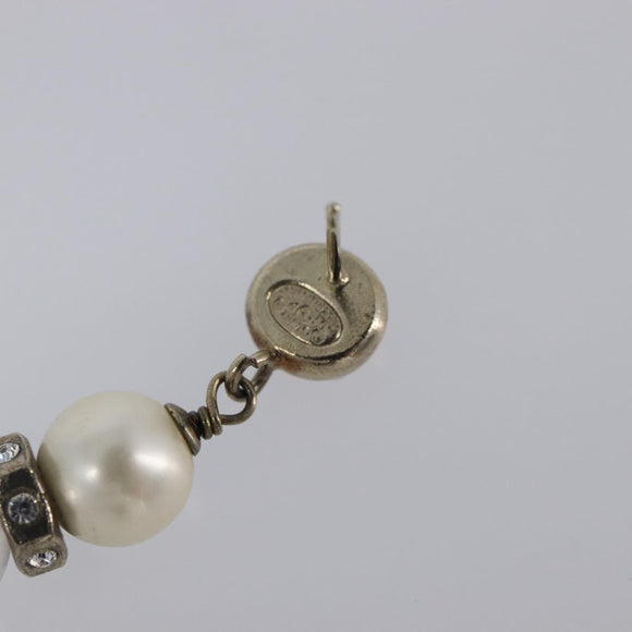 CHANEL Pierce Metal Silver CC Auth 198814A