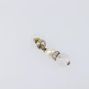 CHANEL Pierce Metal Silver CC Auth 198814A-2