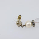 CHANEL Pierce Metal Silver CC Auth 198814A-7