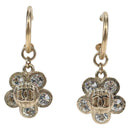 CHANEL Pierce Metal Champagne Gold CC Auth 198815M-1
