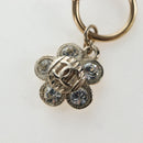 CHANEL Pierce Metal Champagne Gold CC Auth 198815M-10