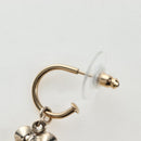 CHANEL Pierce Metal Champagne Gold CC Auth 198815M-14
