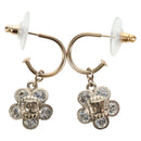 CHANEL Pierce Metal Champagne Gold CC Auth 198815M-2