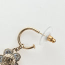 CHANEL Pierce Metal Champagne Gold CC Auth 198815M-4