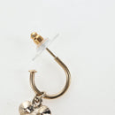 CHANEL Pierce Metal Champagne Gold CC Auth 198815M-7