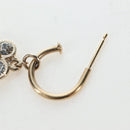 CHANEL Pierce Metal Champagne Gold CC Auth 198815M-8