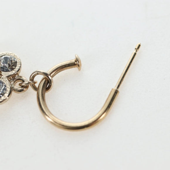 CHANEL Pierce Metal Champagne Gold CC Auth 198815M