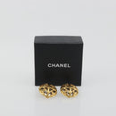 CHANEL Earring Metal Gold Tone CC Auth 198816V-10