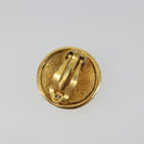 CHANEL Earring Metal Gold Tone CC Auth 198816V-7