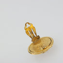 CHANEL Earring Metal Gold Tone CC Auth 198816V-8