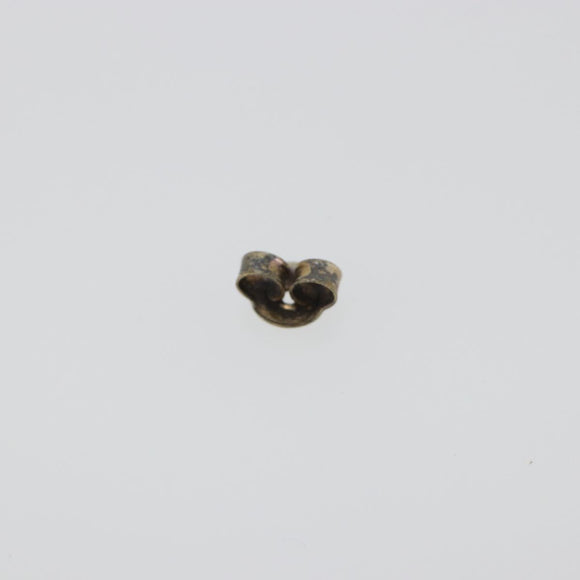 CHANEL Pierce Metal Silver CC Auth 198817