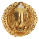 CHANEL Earring Metal Gold Tone CC Auth 198820-3