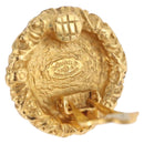 CHANEL Earring Metal Gold Tone CC Auth 198820-4
