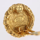 CHANEL Earring Metal Gold Tone CC Auth 198820-5