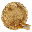 CHANEL Earring Metal Gold Tone CC Auth 198820-9