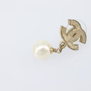 CHANEL Pierce metal Gold Tone CC Auth 198821-12