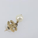 CHANEL Pierce metal Gold Tone CC Auth 198821-4