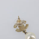 CHANEL Pierce metal Gold Tone CC Auth 198821-6