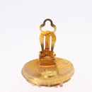CHANEL Earring Metal Gold Tone CC Auth 198822V-11