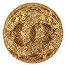CHANEL Earring Metal Gold Tone CC Auth 198822V-2