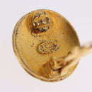 CHANEL Earring Metal Gold Tone CC Auth 198822V-5
