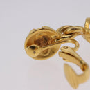 CHANEL Earring Metal Gold Tone CC Auth 198823V-10