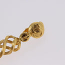 CHANEL Earring Metal Gold Tone CC Auth 198823V-17