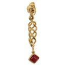 CHANEL Earring Metal Gold Tone CC Auth 198823V-2