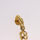 CHANEL Earring Metal Gold Tone CC Auth 198823V-20