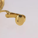 CHANEL Earring Metal Gold Tone CC Auth 198823V-22