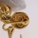 CHANEL Earring Metal Gold Tone CC Auth 198823V-23