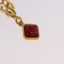 CHANEL Earring Metal Gold Tone CC Auth 198823V-4